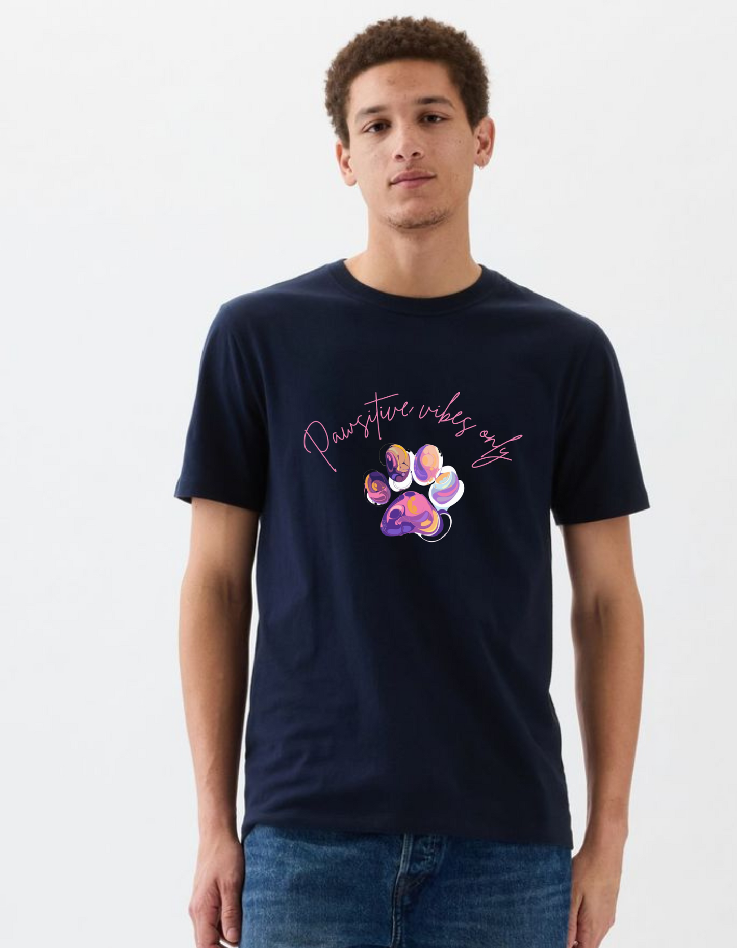Pawsitive vibe only T-shirt