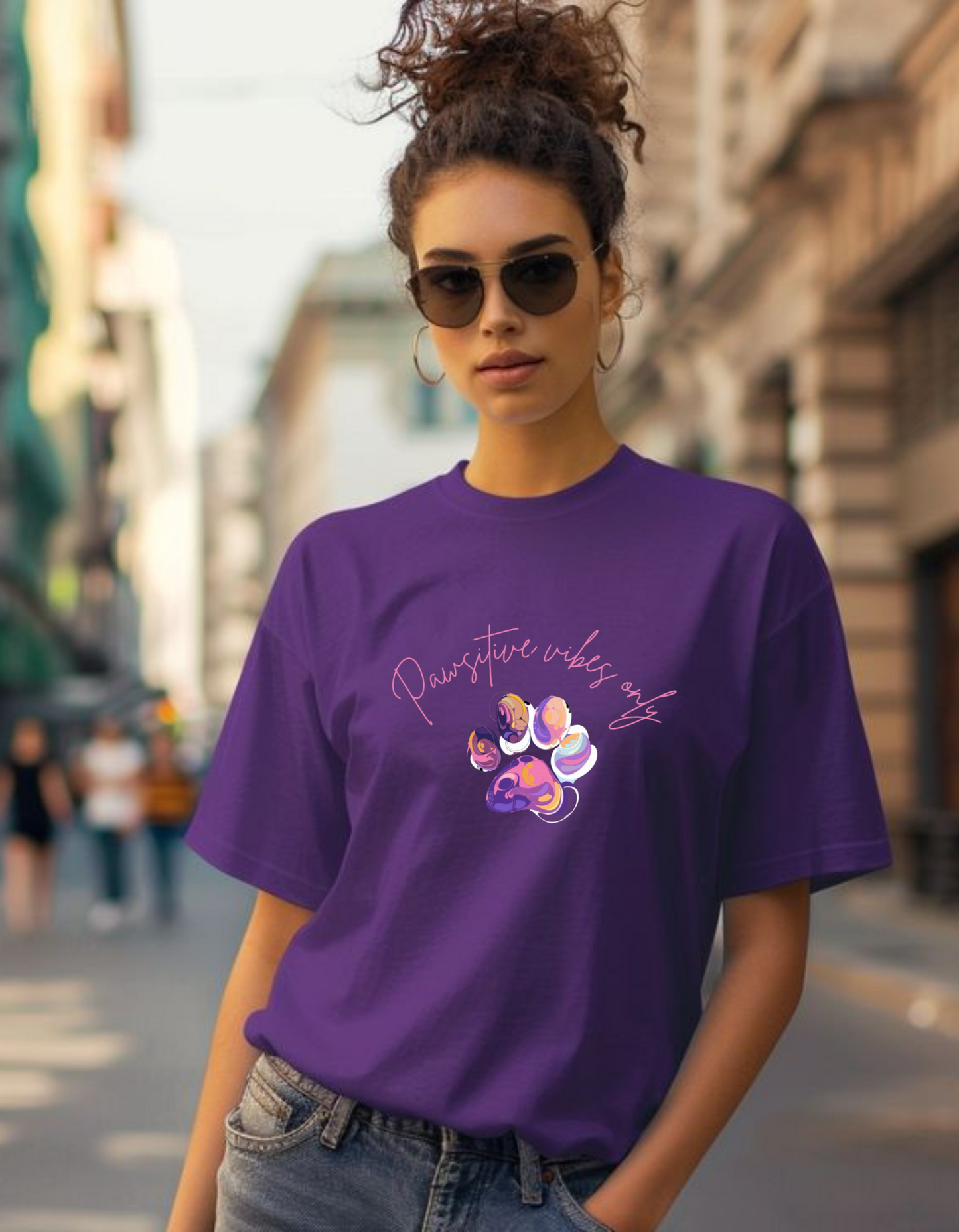 Pawsitive vibe only T-shirt